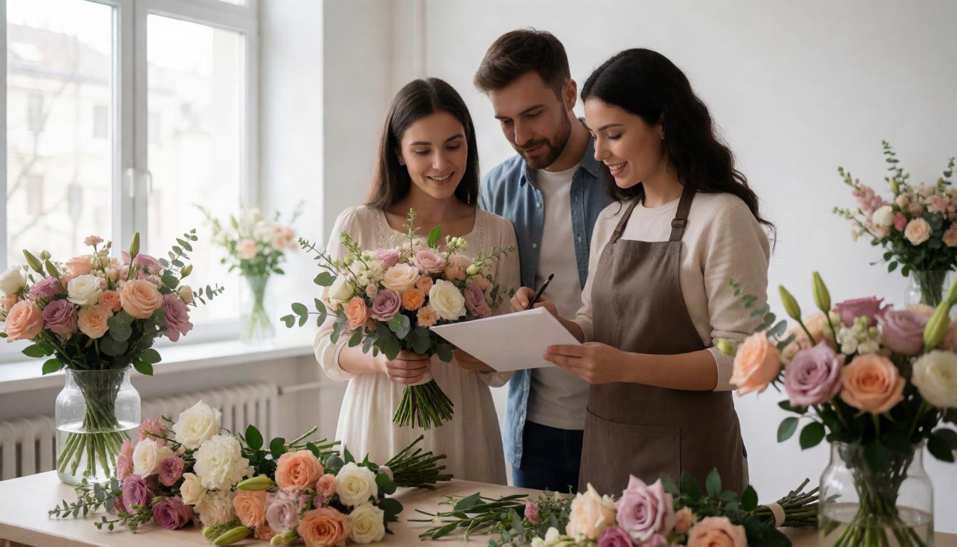 Ceremony flower arrangements
