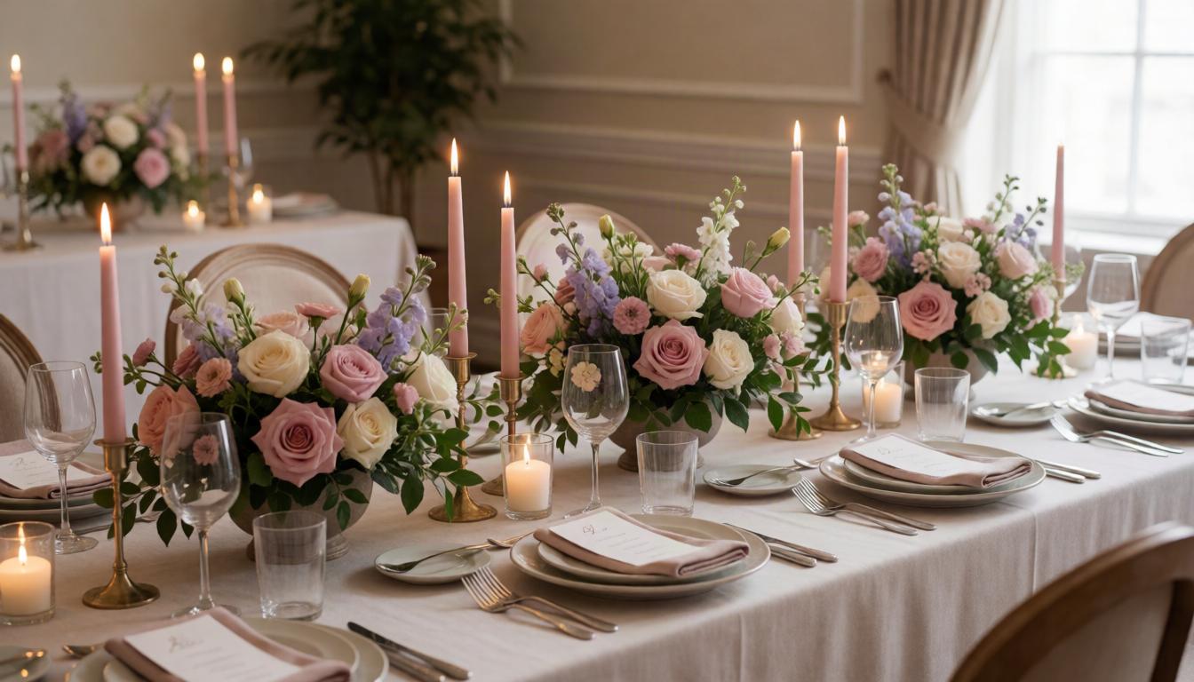 Venue flower setup